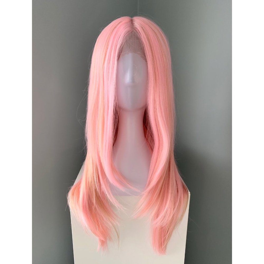 NEW Baby Pink Synthetic Lace front Wig
